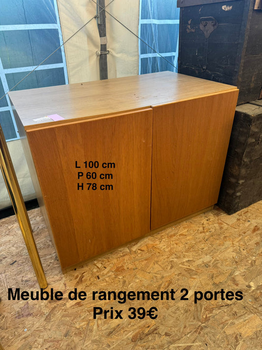 Meuble de rangement 2 portes 046748