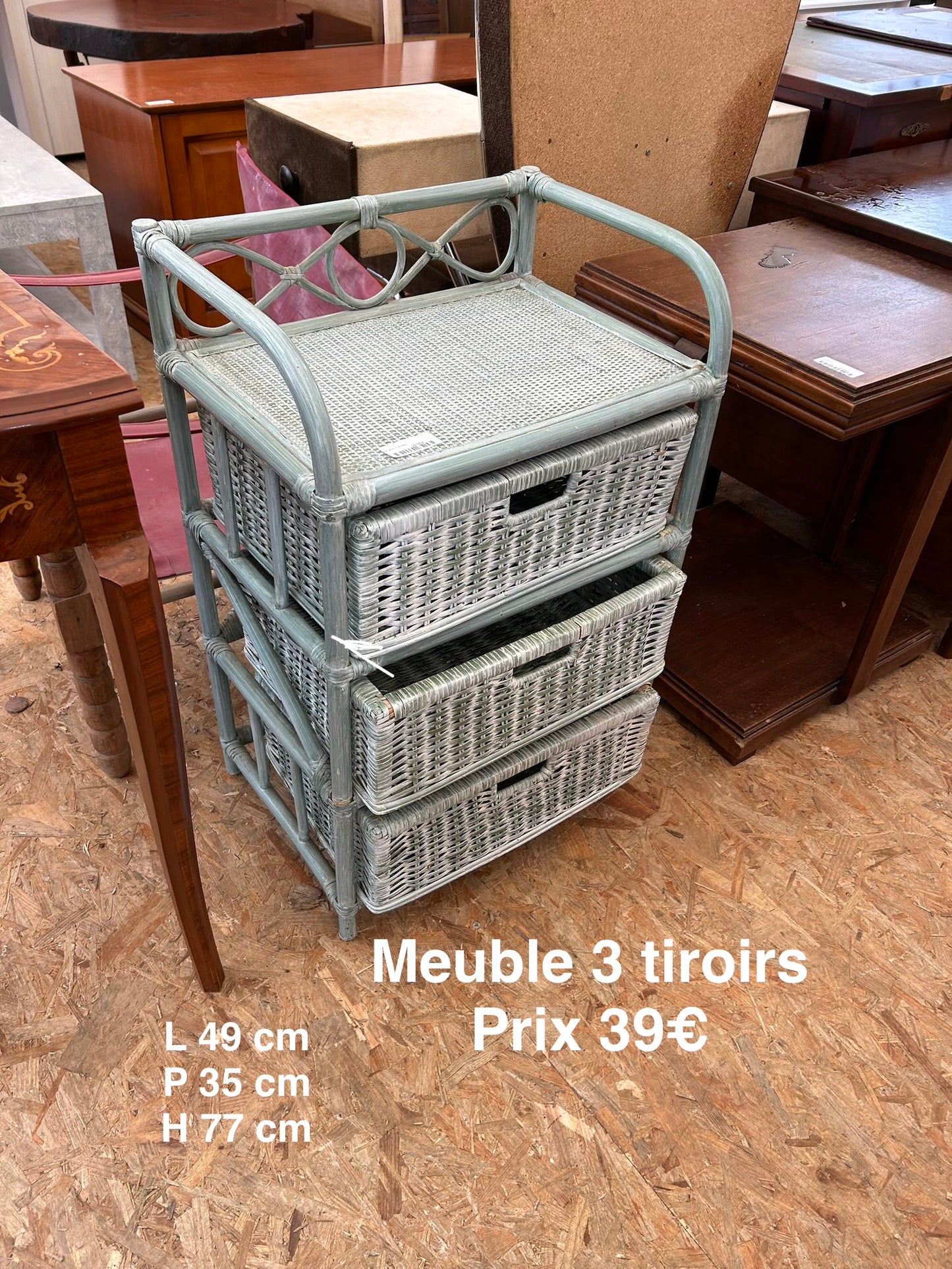 Meuble 3 tiroirs 052679