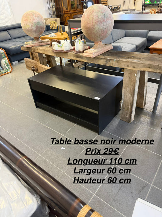 Table basse moderne noir 065149