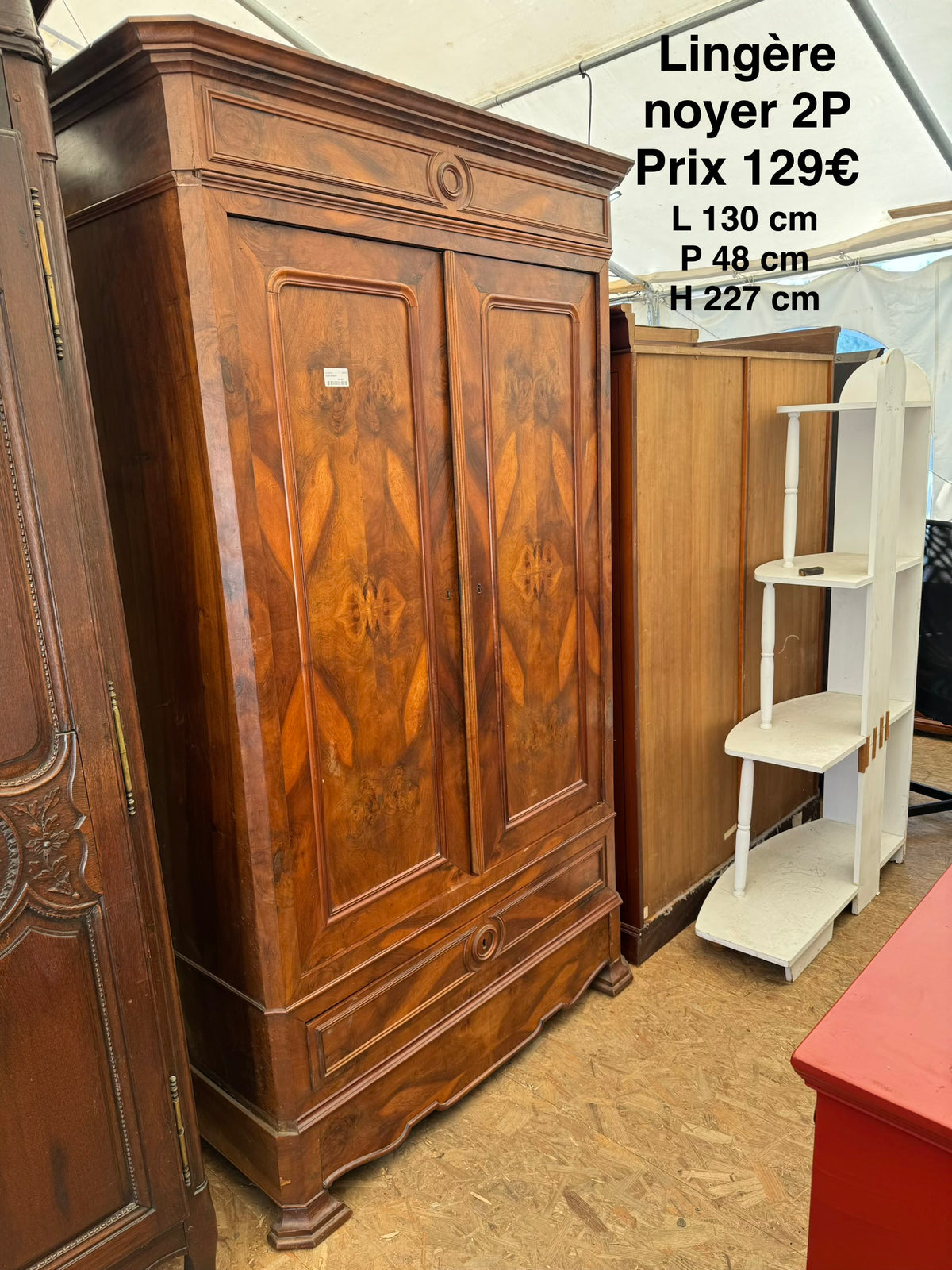 Lingère noyer 2P 068683