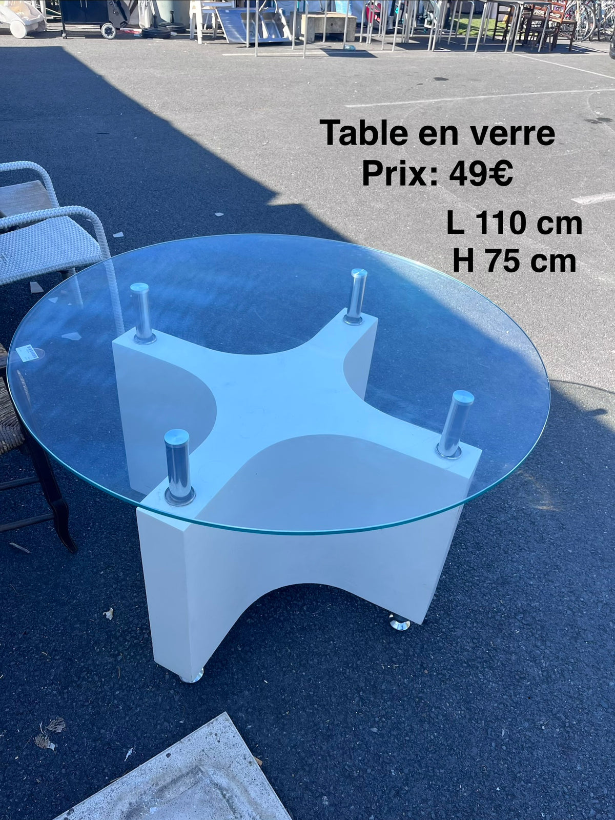 Table en verre 068774