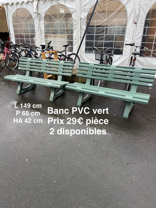 Banc pvc vert 058553