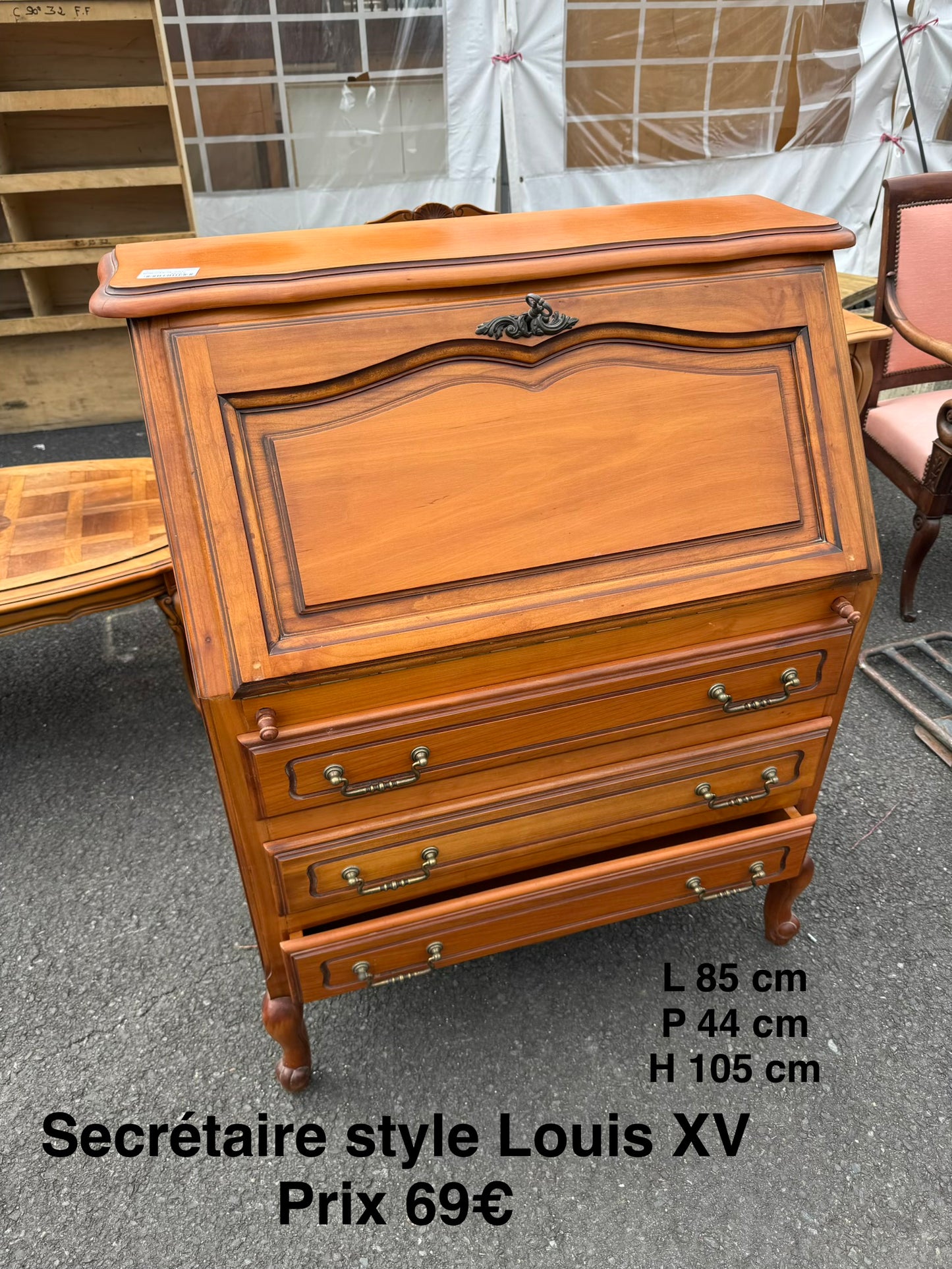 Secrétaire style Louis XV 062990