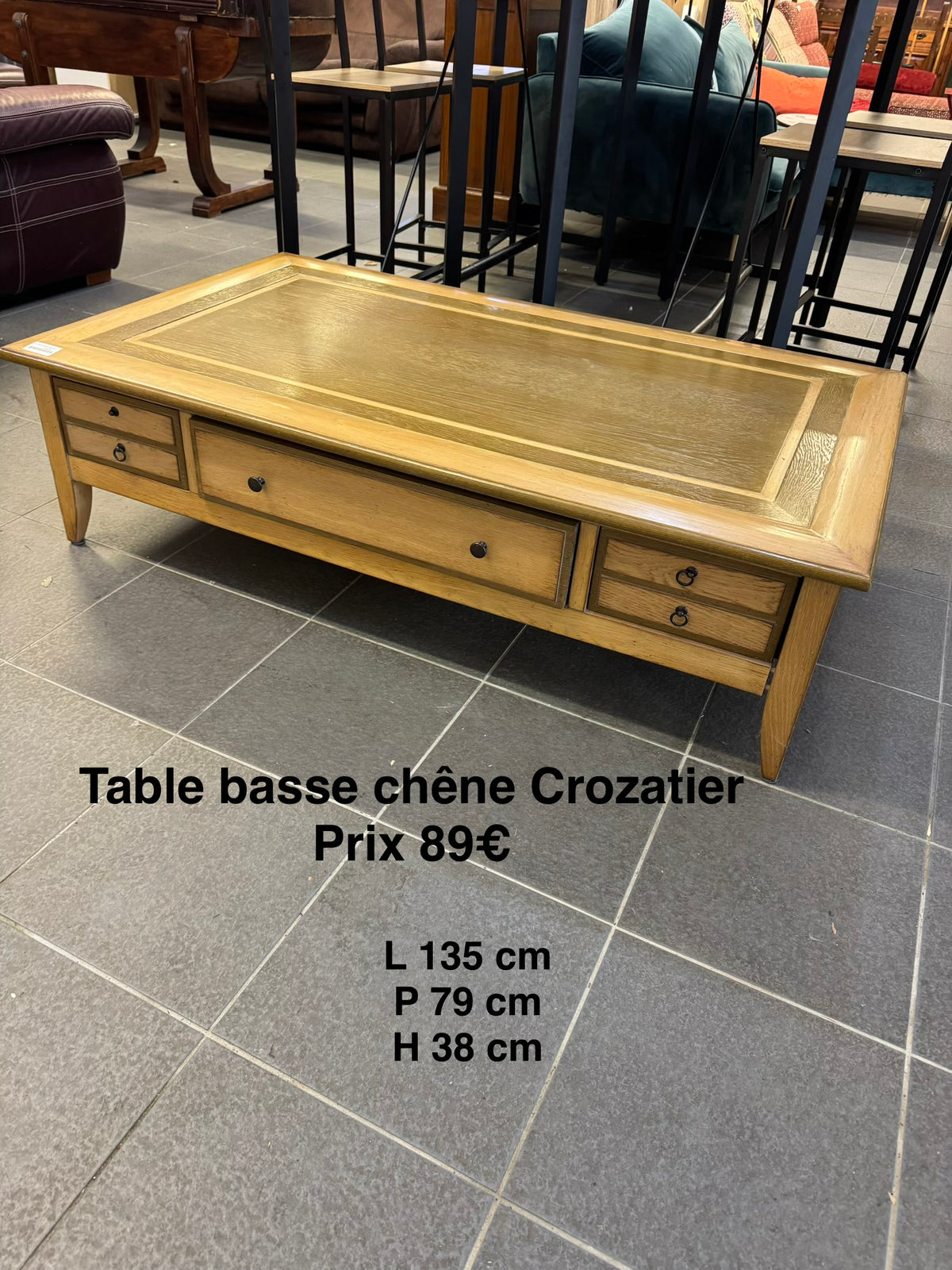 Table basse chêne crozatier 069144