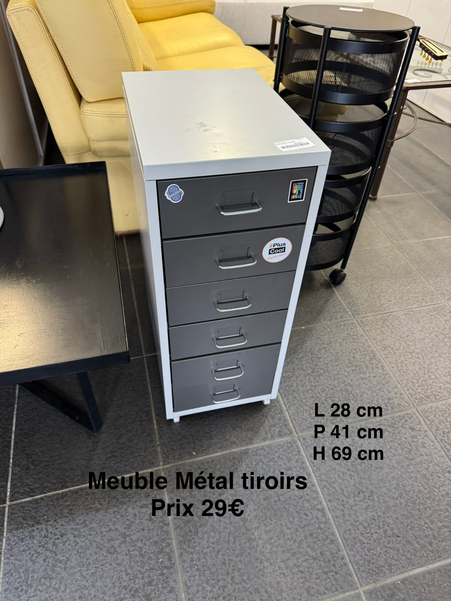 Meuble métal tiroirs 065579