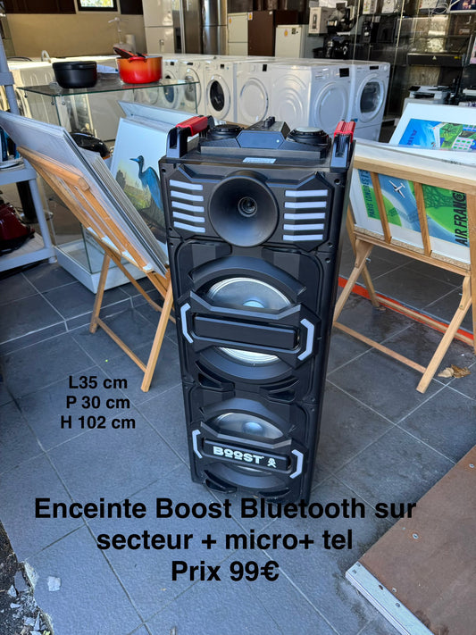 Enceinte Boost Bluetooth sur secteur + micro + tel 049696
