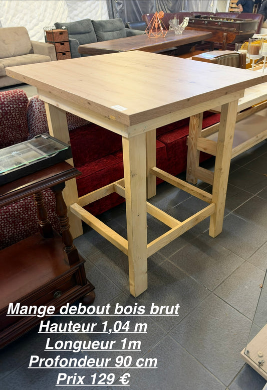 Mange debout bois brut 069695