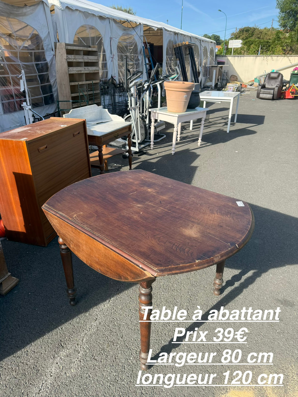 Table à abattant 068062