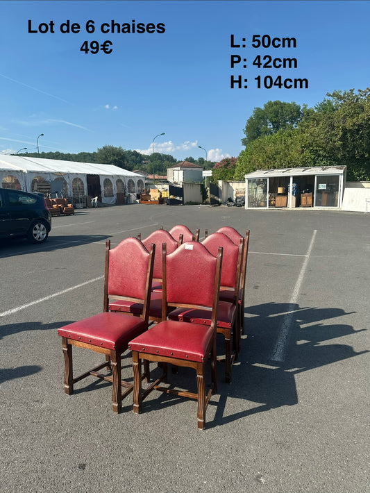 Lot de 6 chaises 064610