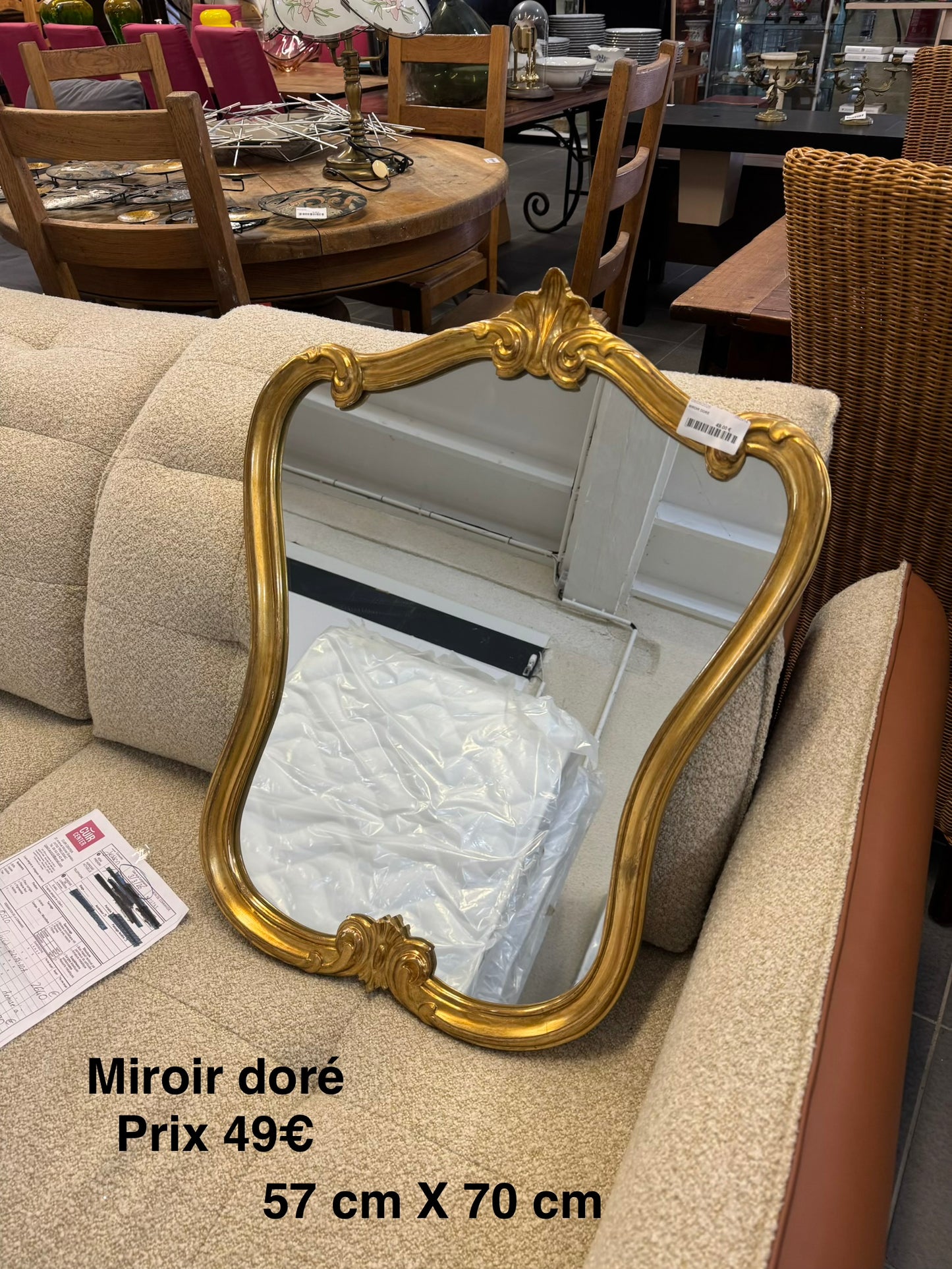 Miroir doré 062914