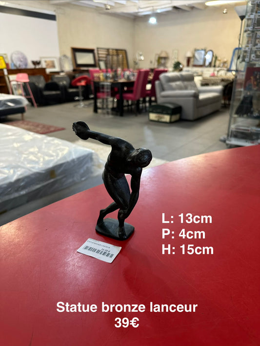 Statue bronze lanceur 061200
