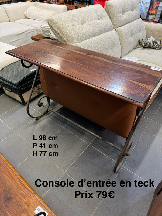 Console d’entrée en teck 062091