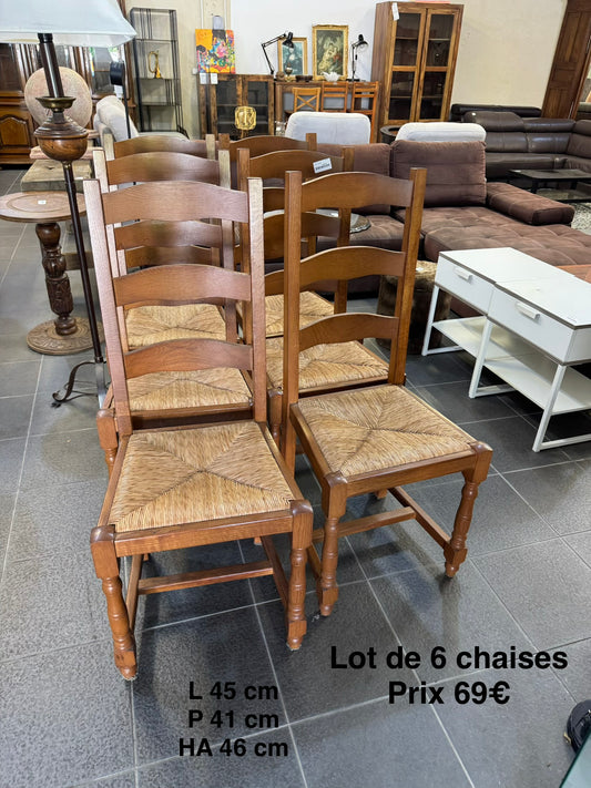 Lot de 6 chaises 064810