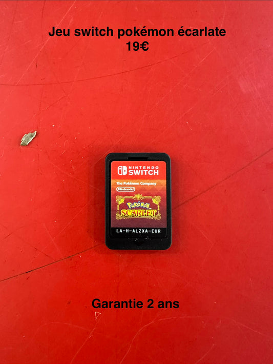 Jeu switch pokémon écarlate 061421
