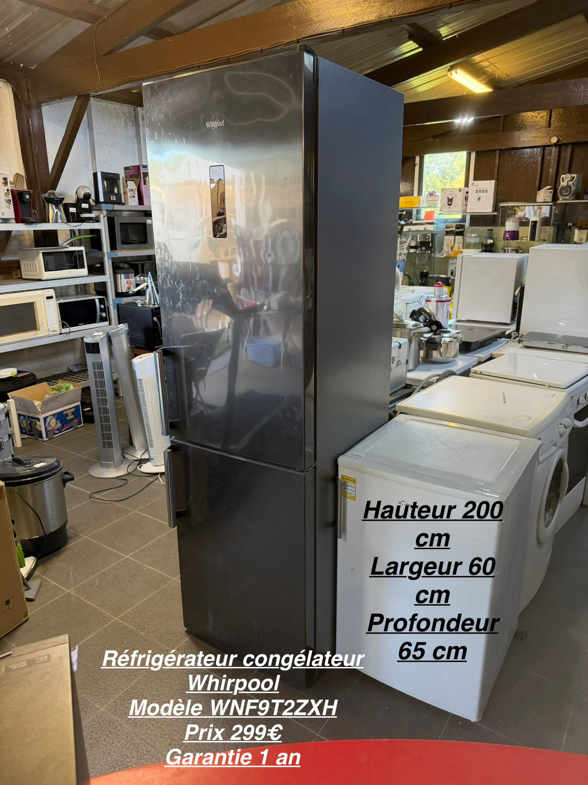 Réfrigérateur congélateur froid ventilé whirpool 067681