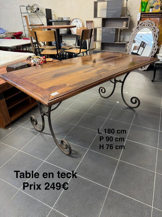 Table en teck 062098