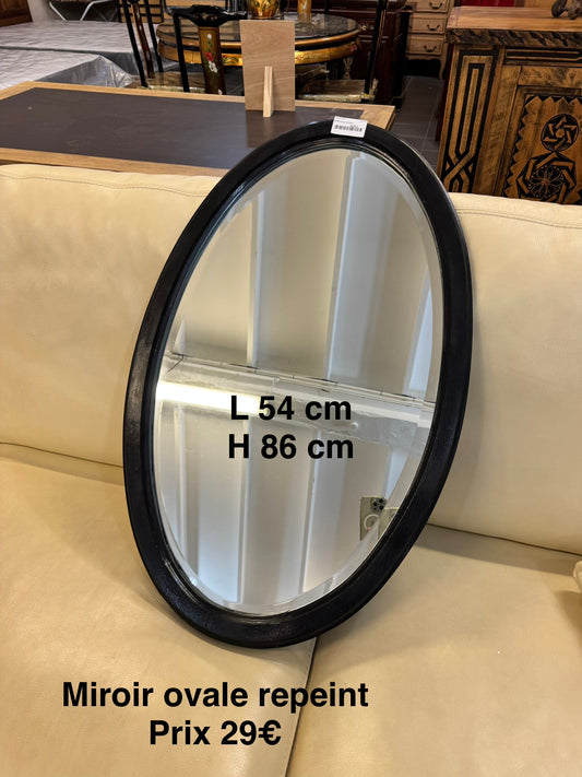Miroir ovale repeint 058439