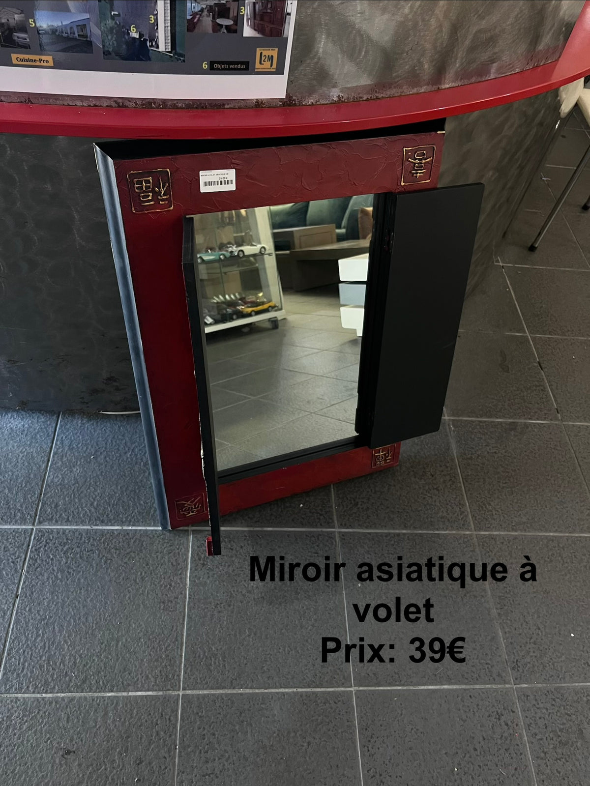 Miroir à volets asiatiques 068770