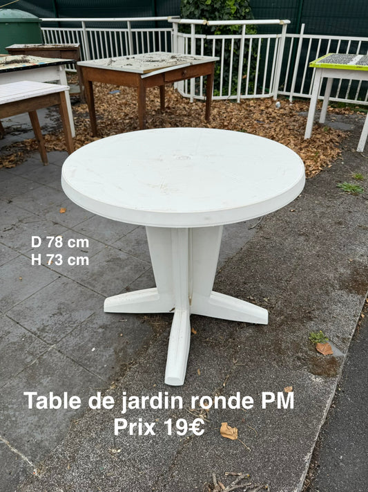Table de jardin ronde PM 062661