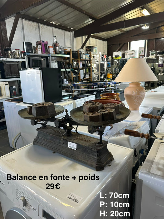 Balance en fonte + poids 064210