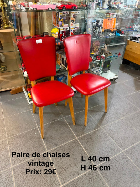 Paire de chaises vintage 066949