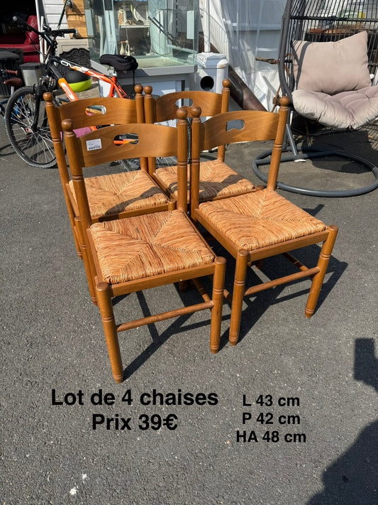 Lot de 4 chaises 064560