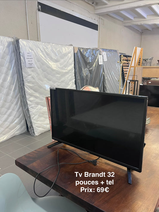 Tv Brandt 32 pouces + tel 068246