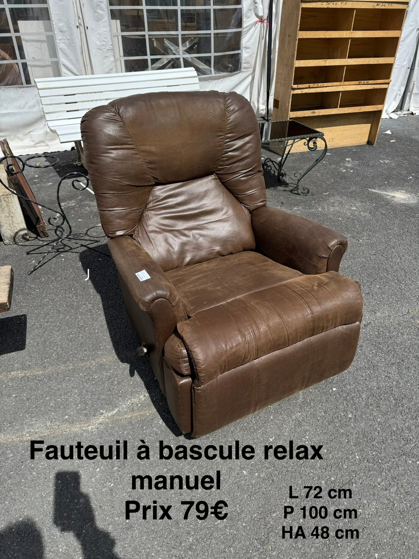 Fauteuil à bascule relax manuel 063042