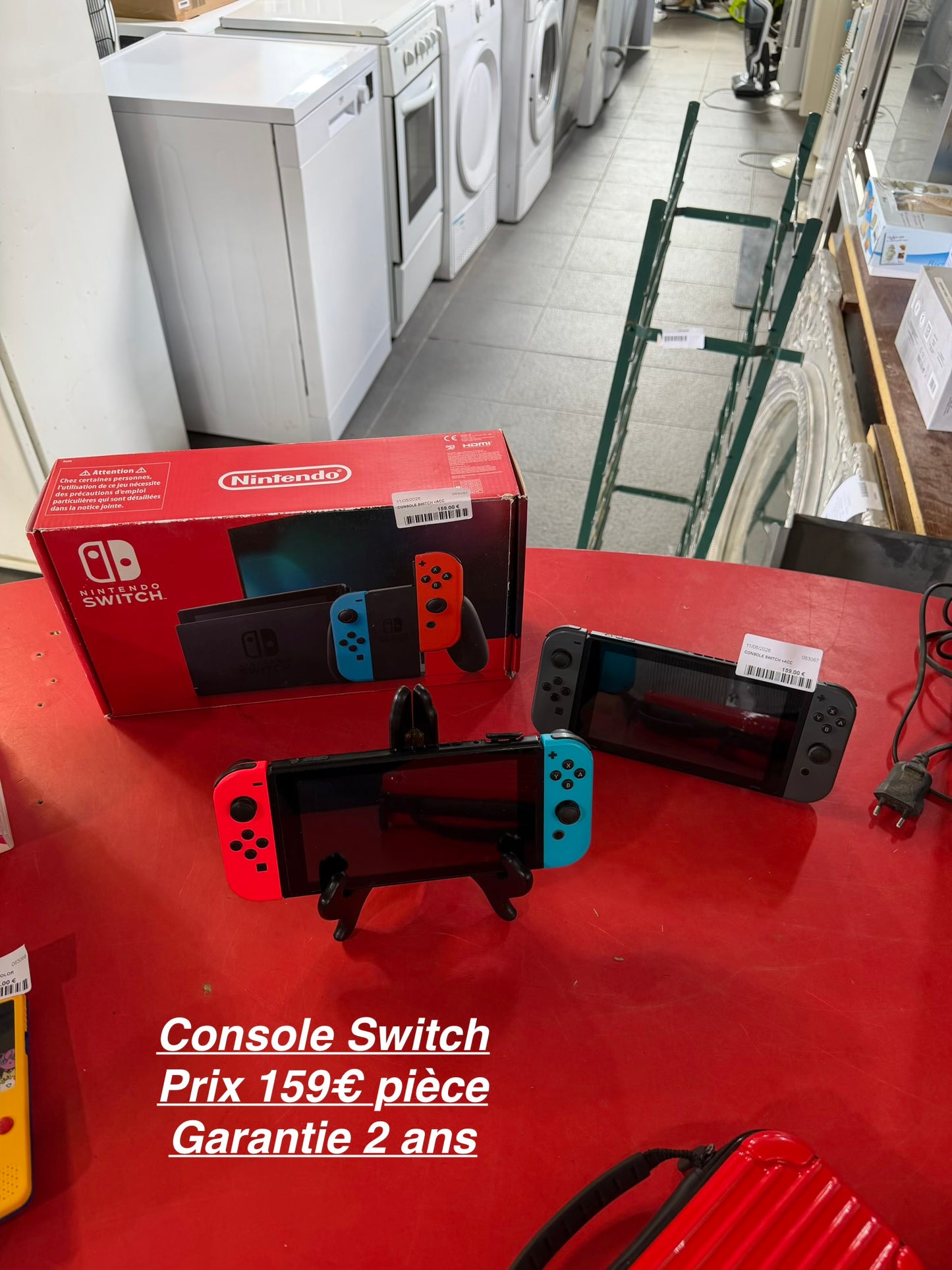 Console switch garantie 2 ans