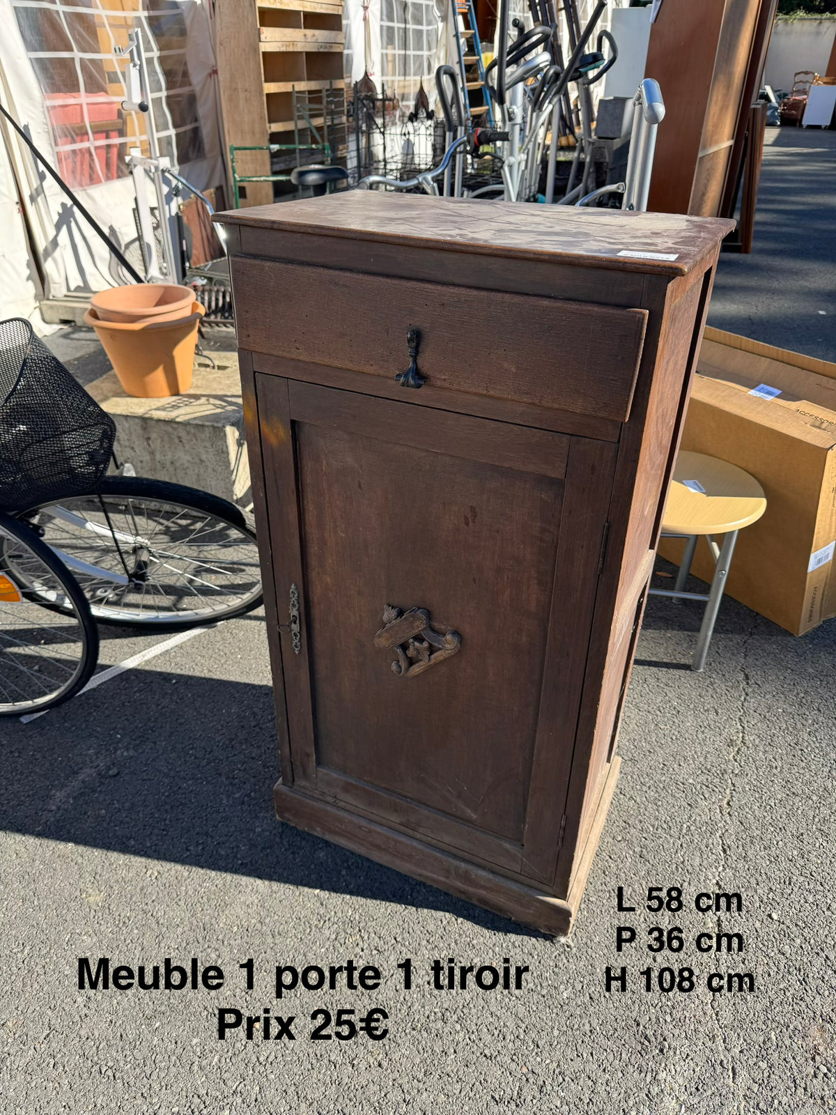 Meuble 1 porte 1 tiroir 068138