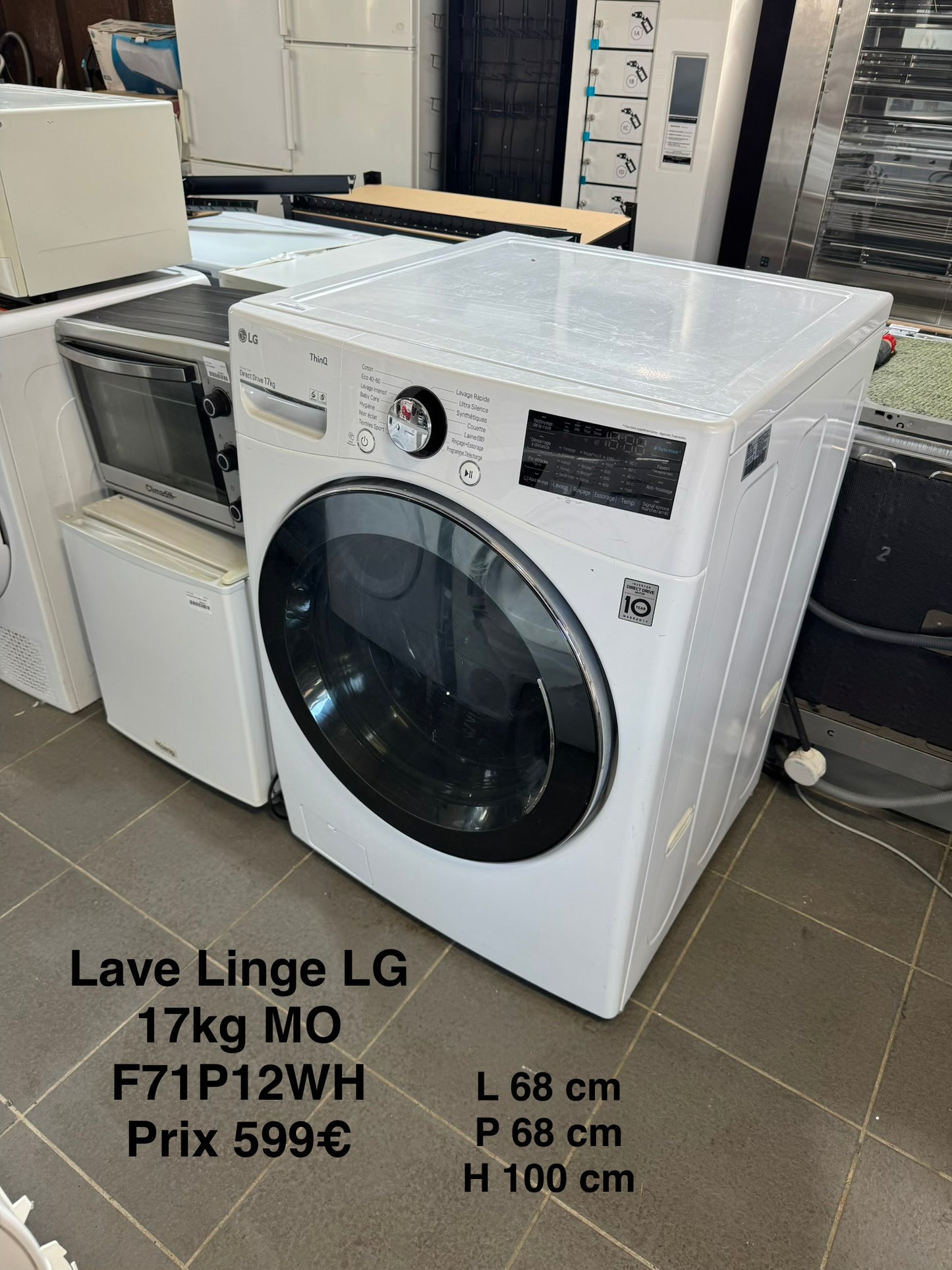 Lave linge LG 17kg MO F71P12WH