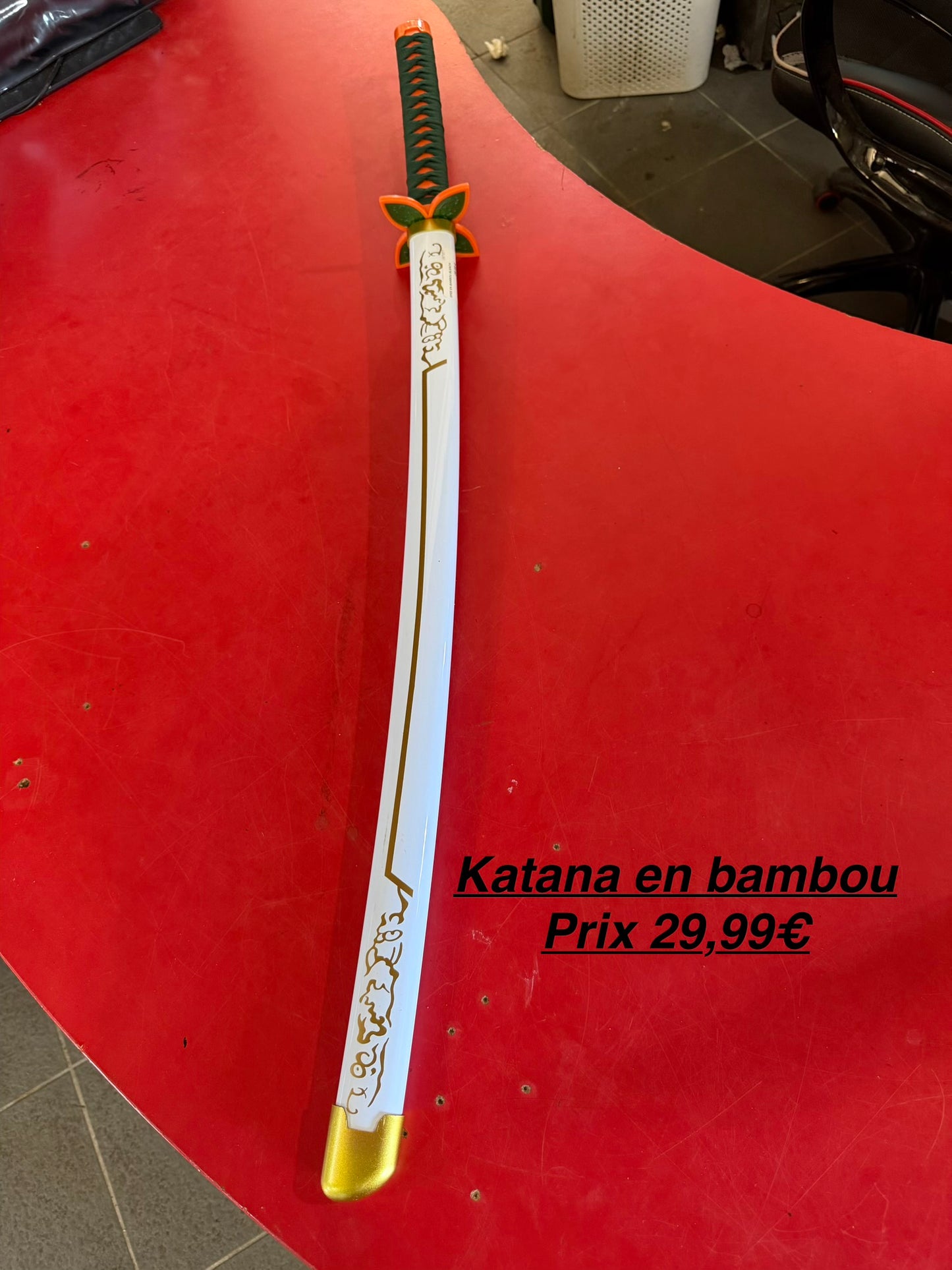 Katana en bambou
