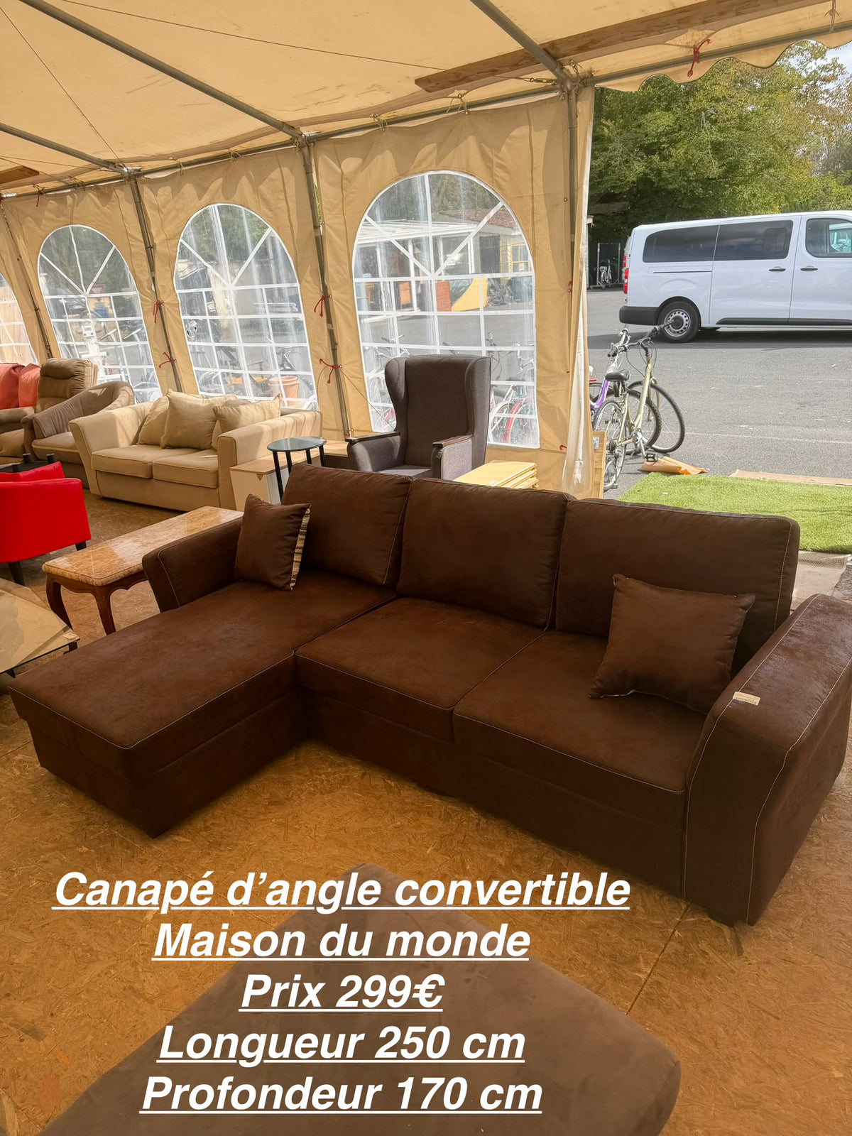 Canapé d’angle convertible maison du monde 068322