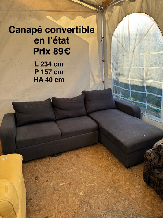 Canapé convertible en l’état 058849