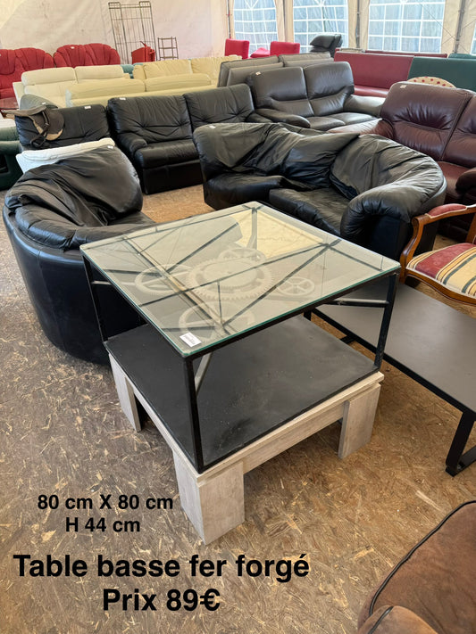 Table, basse, fer, forgé 062426