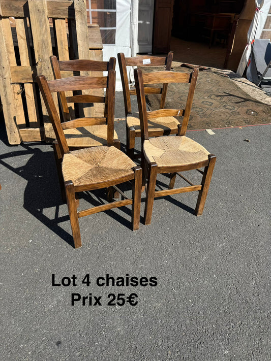 Lot 4 chaises 064419