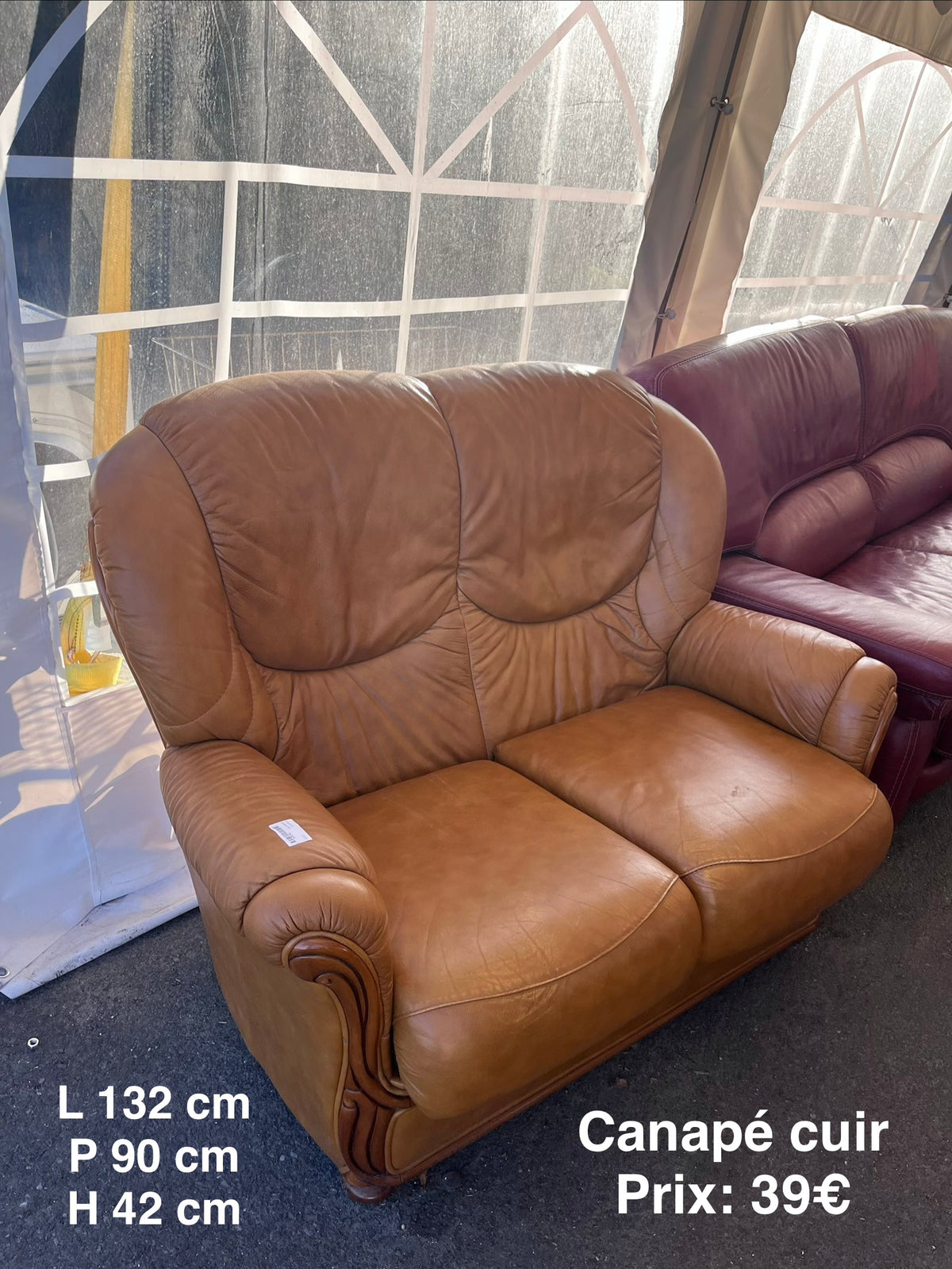 Canapé cuir 068648
