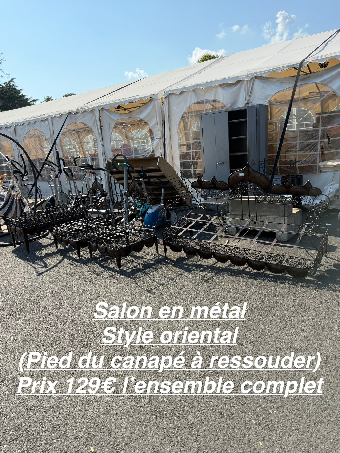 Salon de jardin style oriental l’ensemble 066800