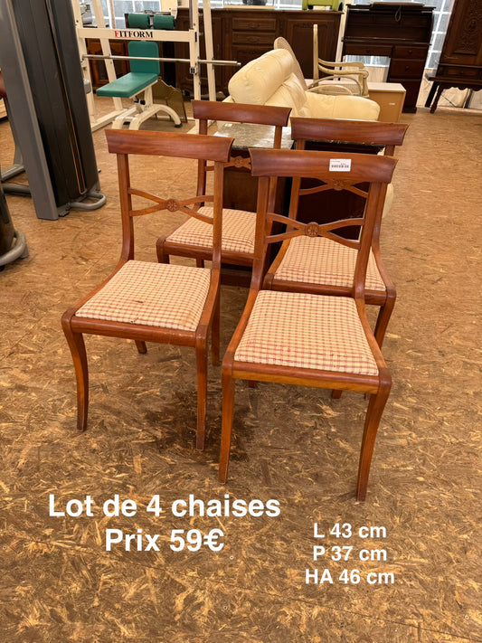 Lot de 4 chaises 061137