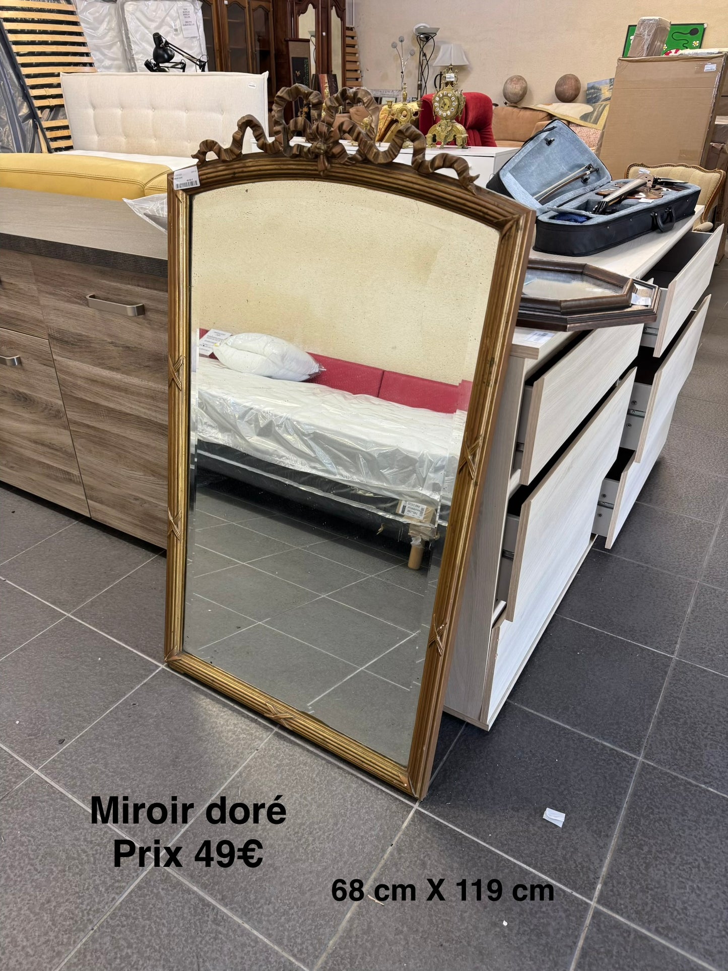 Miroir doré 066143