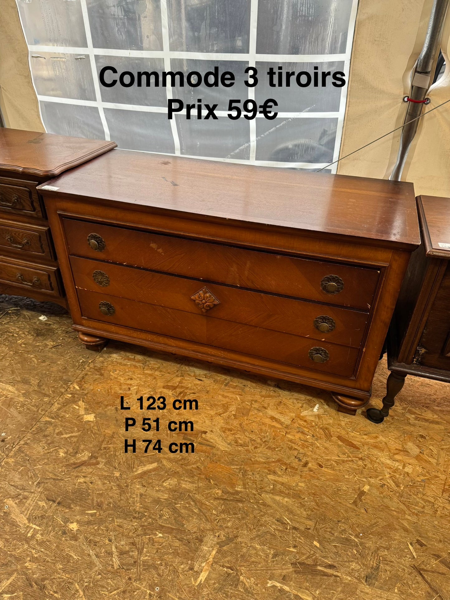 Commode 3 tiroirs 053206