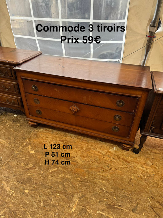 Commode 3 tiroirs 053206