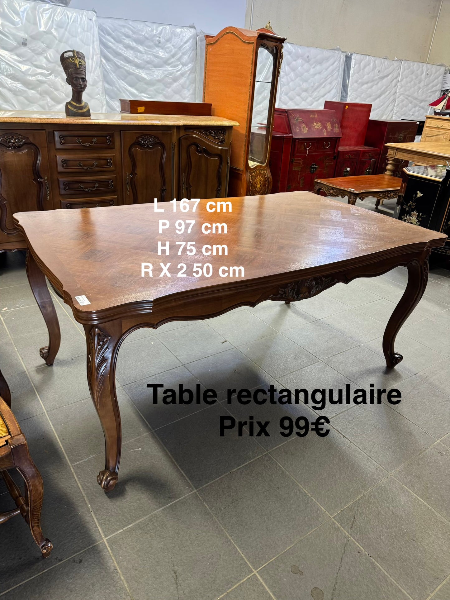 Table rectangulaire 052376