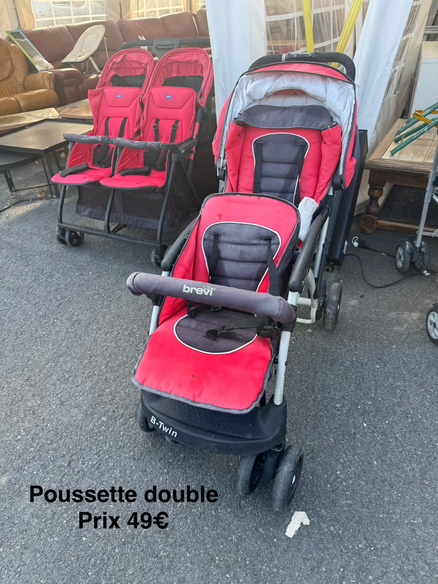 Poussette double 066840