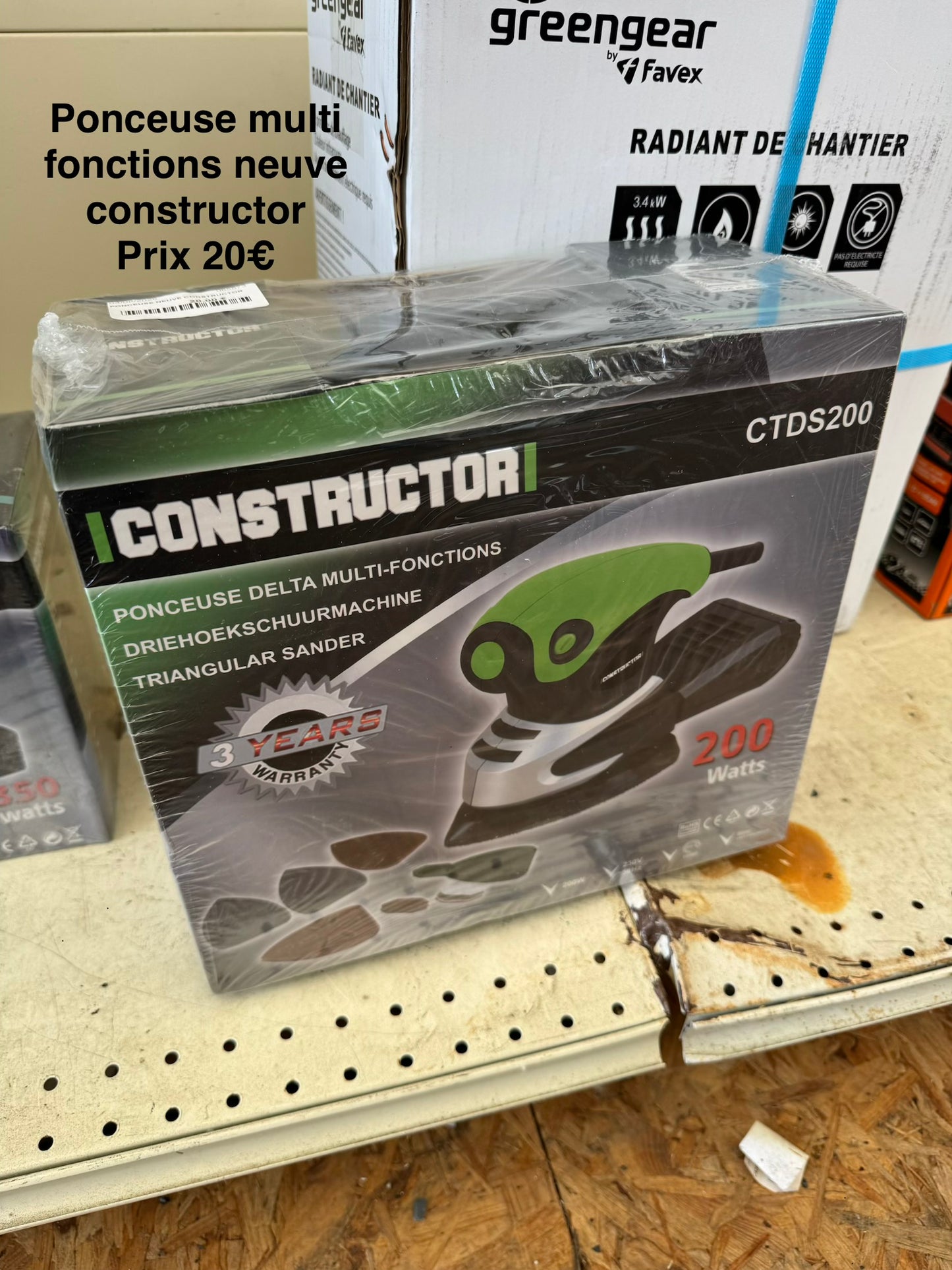 Ponceuse multi fonctions neuve constructor 065673