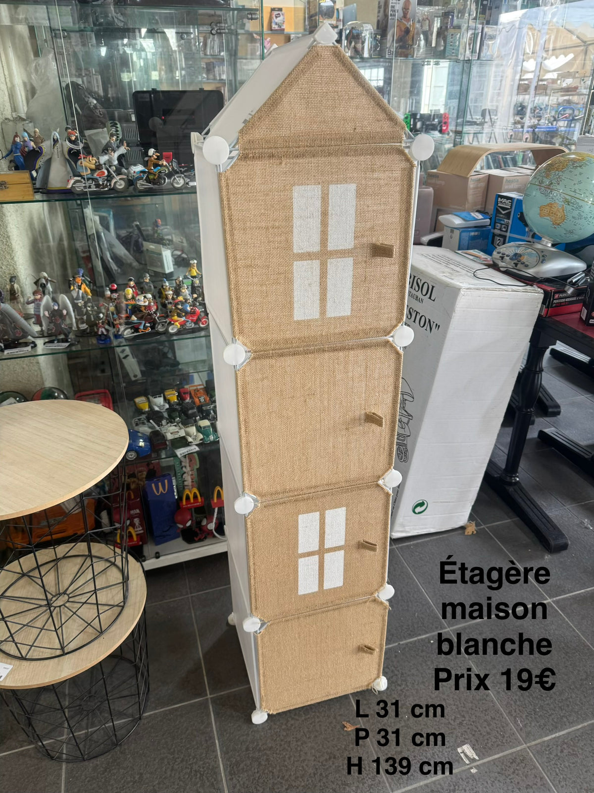 Étagère maison blanche 068309