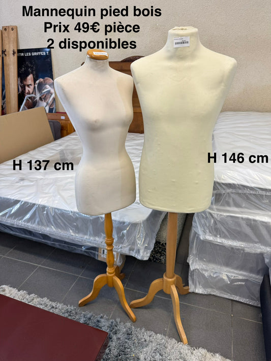 Mannequin pied bois 062239
