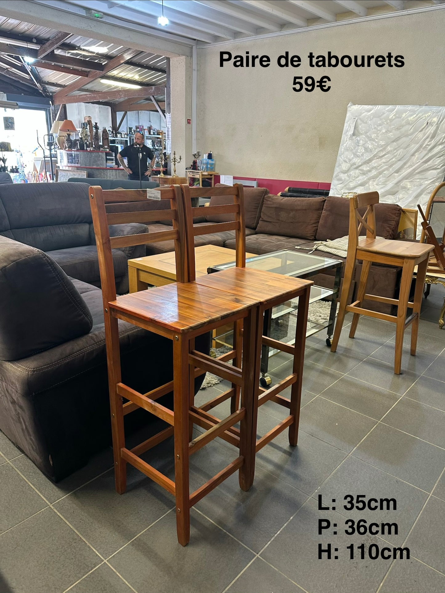 Paire de tabourets 064615