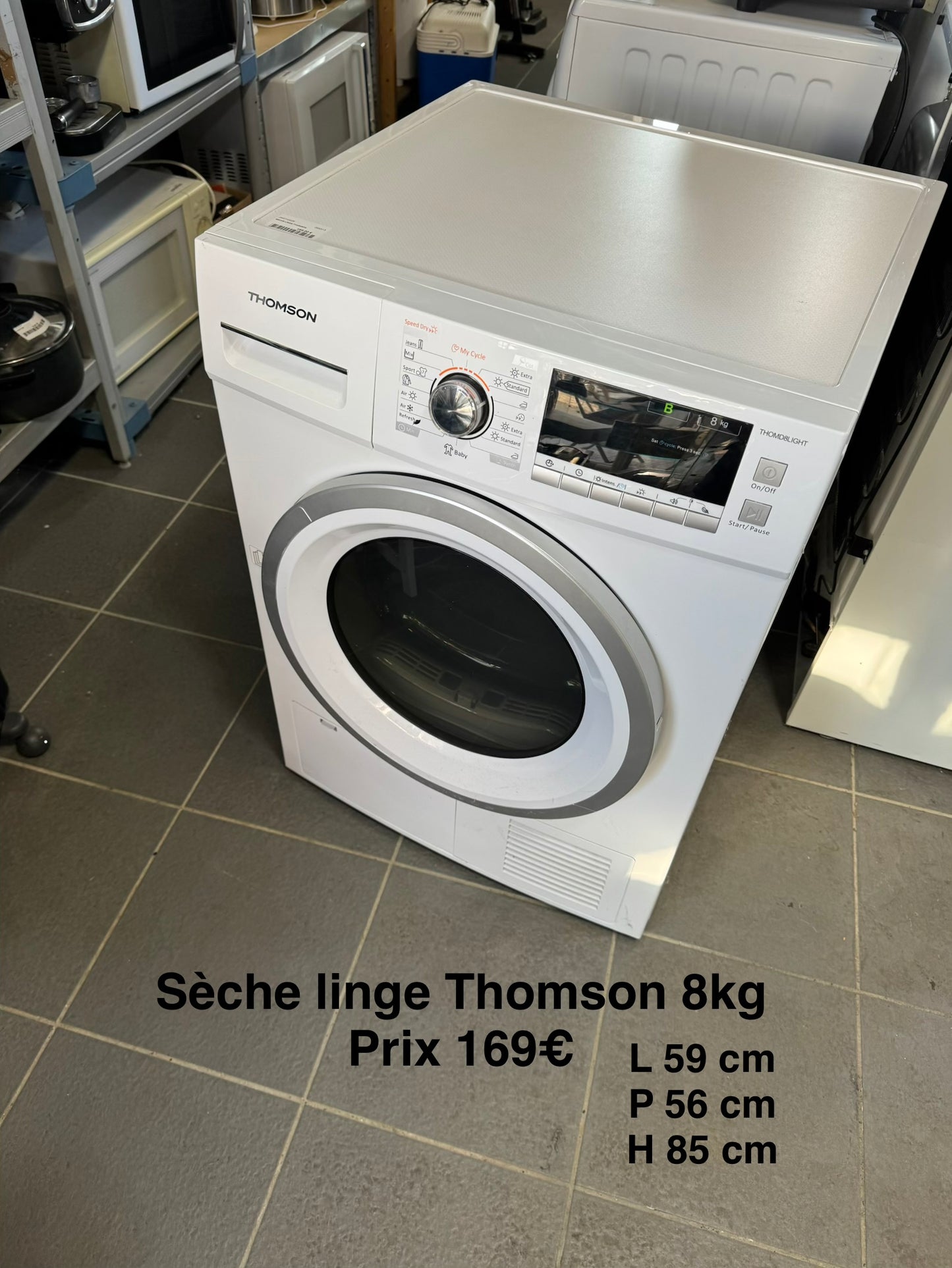 Sèche linge Thomson 8kg 065313