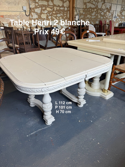 Table Henri 2 blanche 047800